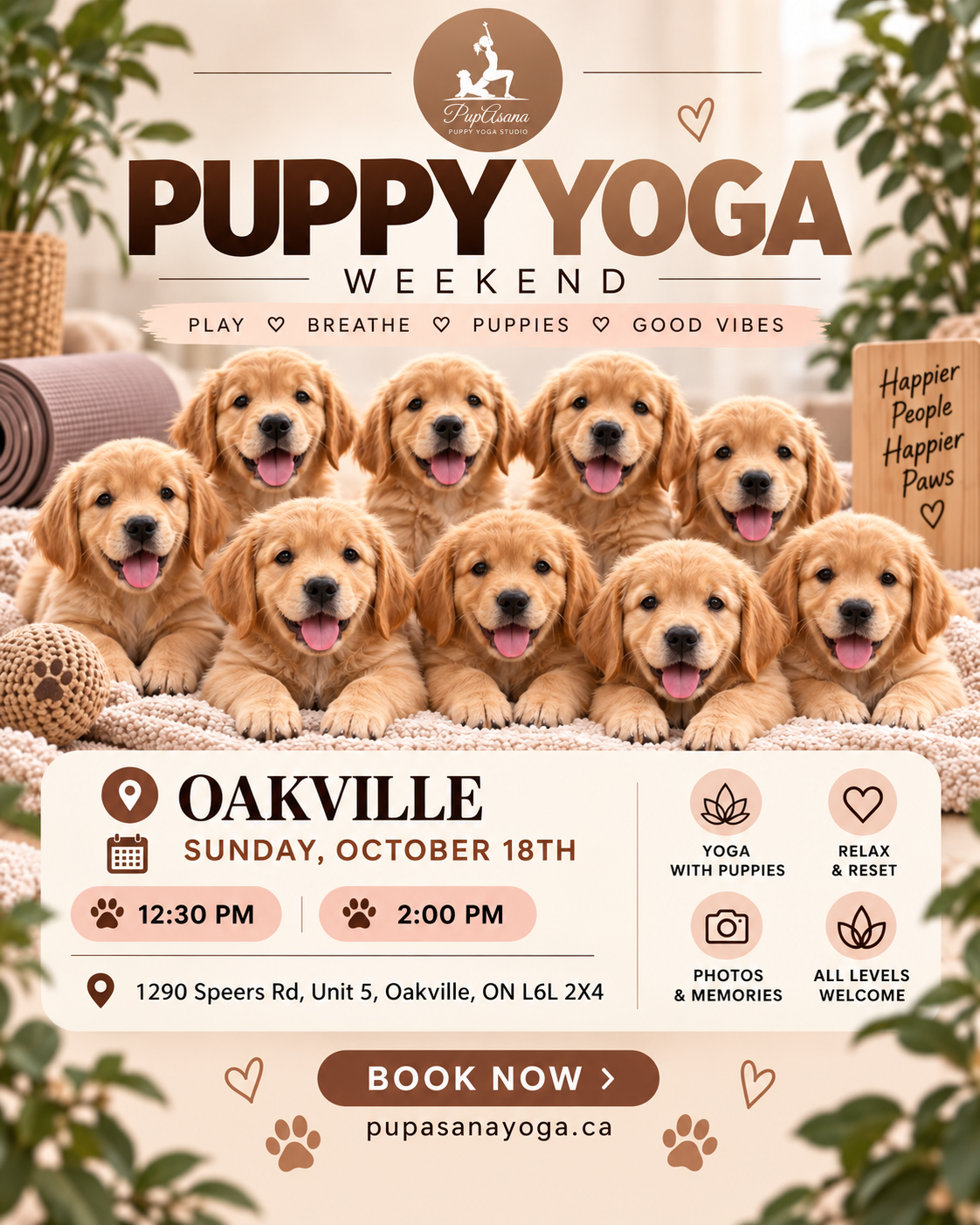 Puppy Yoga - Oakville